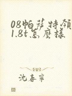 08帕萨特领驭1.8t怎么样