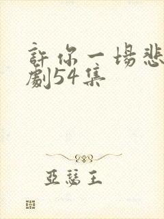 许你一场悲欢短剧54集