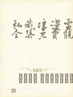 私藏浪漫电视剧全集免费观看高清