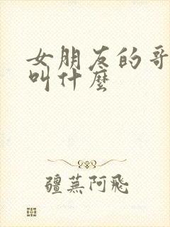 女朋友的哥哥我叫什么