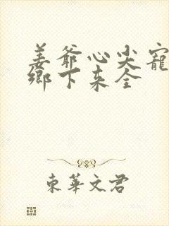 姜爷心尖宠她从乡下来全