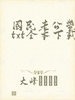 国民老公带回家txt全本下载