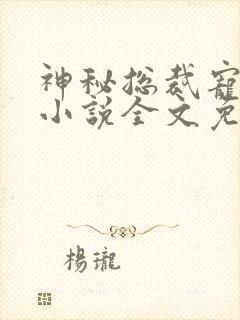 神秘总裁宠上瘾小说全文免费阅读