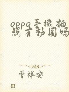 oppo手机拍照有动图吗