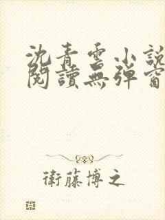 沈青云小说免费阅读无弹窗