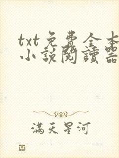 txt免费全本小说阅读器下