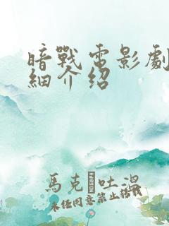 暗战电影剧情详细介绍