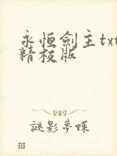 永恒剑主txt精校版