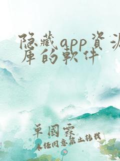 隐藏app资源库的软件