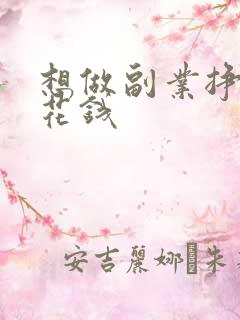 想做副业挣个零花钱