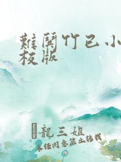 难哄竹已小说精校版