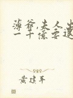 薄爷,夫人出价一千亿要退婚