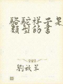 骆驼祥子是什么类型的书