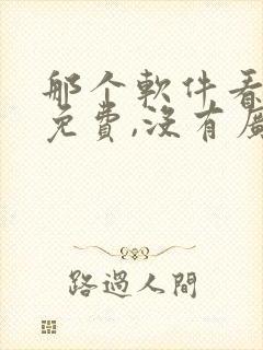 那个软件看小说免费,没有广告