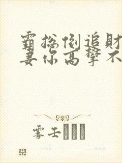 霸总倒追财阀前妻你高攀不起全文