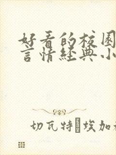 好看的校园小说言情经典小说