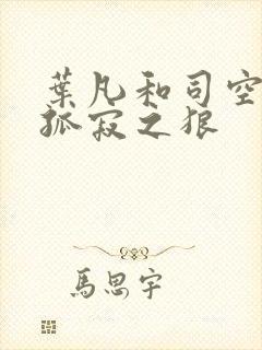 叶凡和司空嫣然孤寂之狼