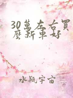 30万左右买什么新车好