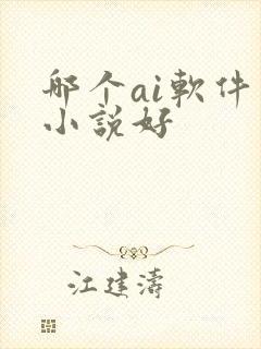 哪个ai软件写小说好