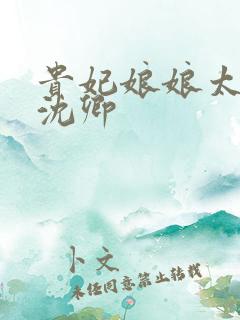 贵妃娘娘太娇媚沈卿