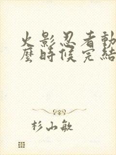 火影忍者动漫什么时候完结的