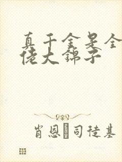 真千金是全能大佬大锦子