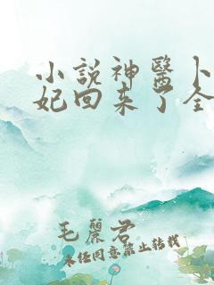 小说神医卜女王妃回来了全文免费阅读