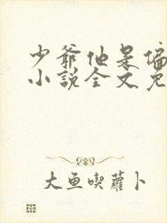 少爷他是偏执狂小说全文免费阅读