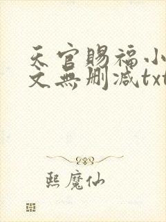 天官赐福小说全文无删减txt下载