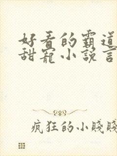 好看的霸道总裁甜宠小说言情