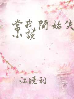 当我开始失去你小说