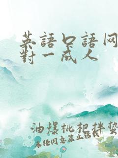 英语口语网课一对一成人