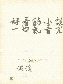 好看的小说推文一口气看完