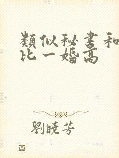 类似秘书和一婚比一婚高