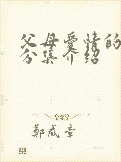 父母爱情的剧情分集介绍