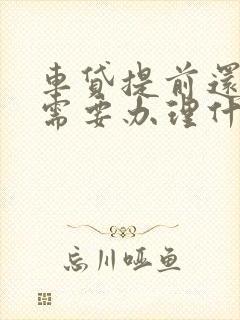 车贷提前还款后需要办理什么手续