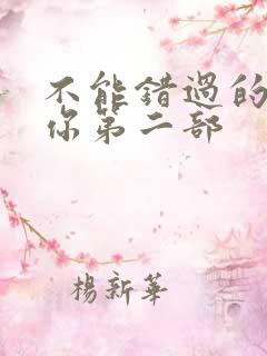 不能错过的只有你第二部