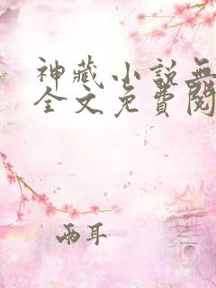 神藏小说无弹窗全文免费阅读