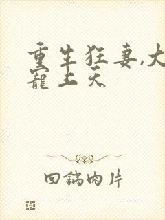 重生狂妻,大佬宠上天