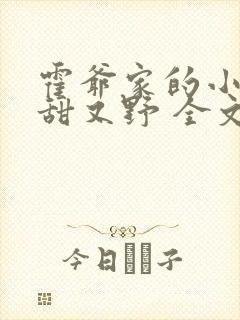 霍爷家的小祖宗甜又野 全文阅读