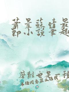 萧晨苏晴最新章节小说笔趣阁