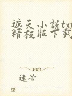 遮天小说txt精校版下载