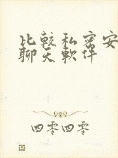 比较私密安全的聊天软件