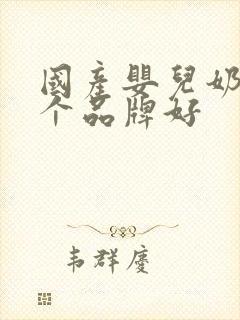 国产婴儿奶粉哪个品牌好