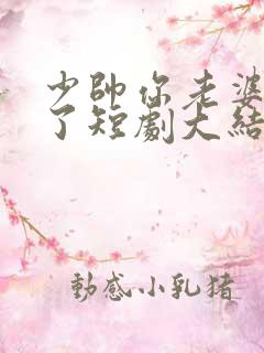 少帅你老婆又跑了短剧大结局