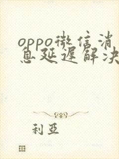 oppo微信消息延迟解决办法