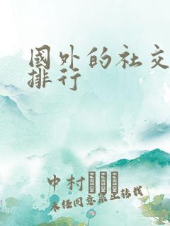 国外的社交软件排行