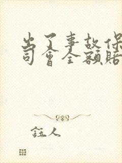 出了事故保险公司会全额赔偿吗