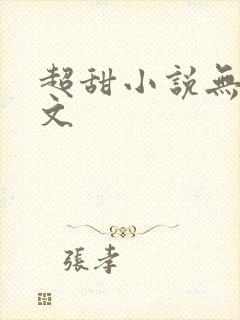 超甜小说无虐宠文