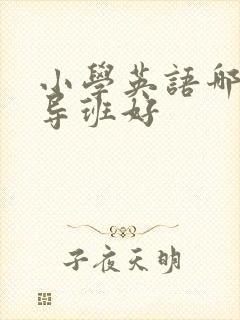 小学英语哪里辅导班好